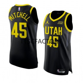 Herren NBA Utah Jazz Trikot Donovan Mitchell 45 Nike 2022-23 Statement Edition Schwarz Swingman